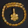 Cushion Cut Luxury Big Carat Yellow Moissanite Tennis Chain Necklace