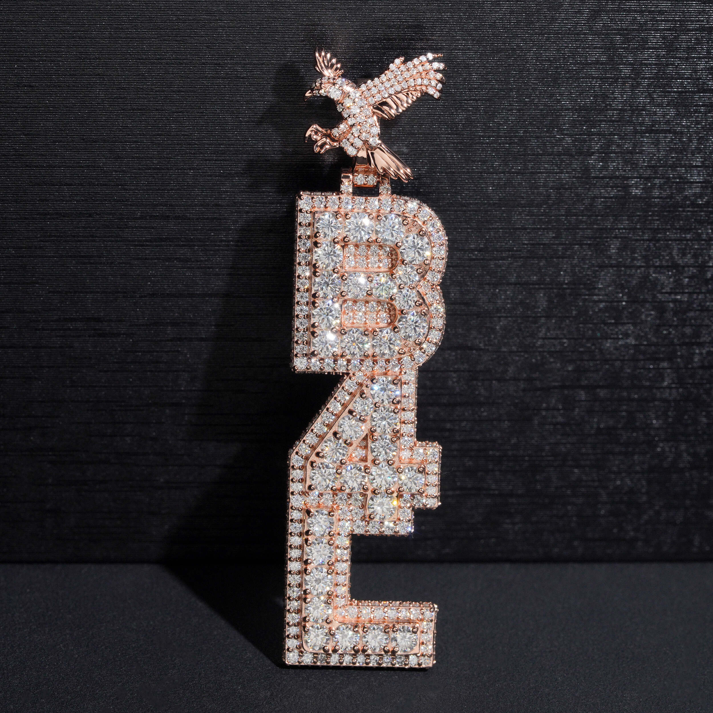 3inch tall Vertical Name Pendant Custom Bail