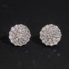 925 Silver VVS Lab Grown Diamond Men Stud Earrings