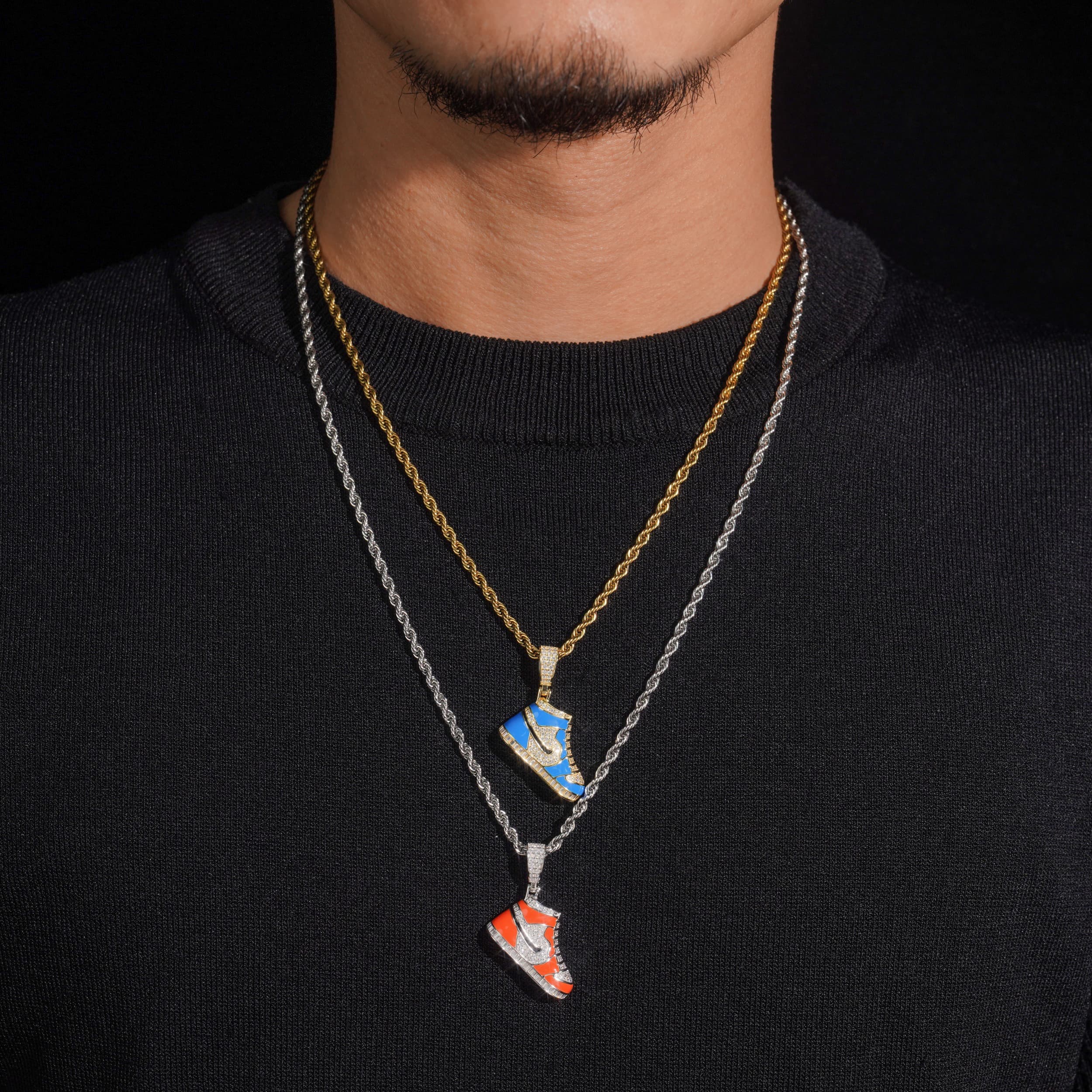 Sneaker Shoes Pendant VVS Moissanite Diamond Iced Out