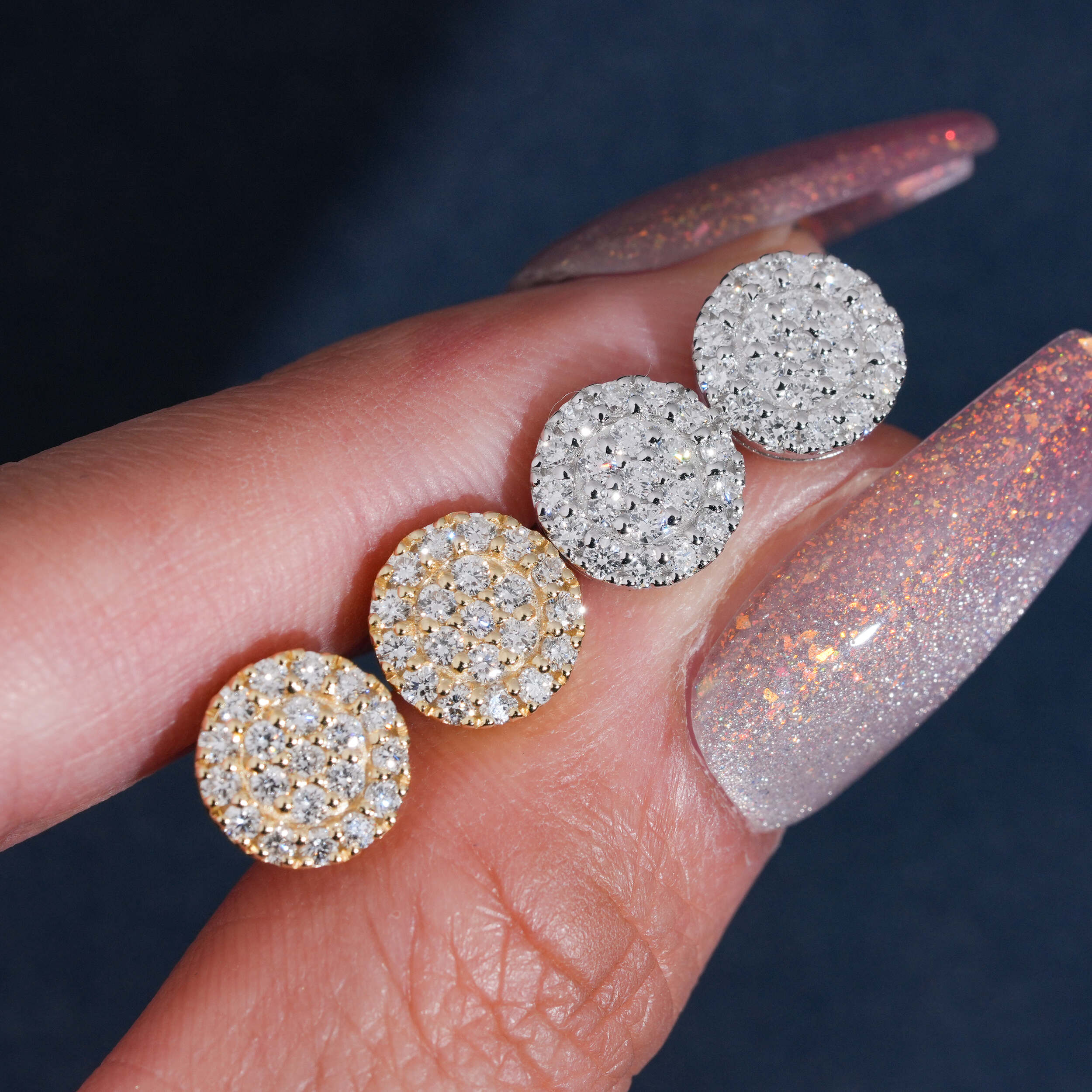 Men Earrings Iced Out VVS Lab Grown Diamond Jewelry