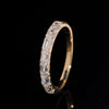 10K Yellow Gold Emerald Cut Lab Grown Diamond Eternity Ring Band