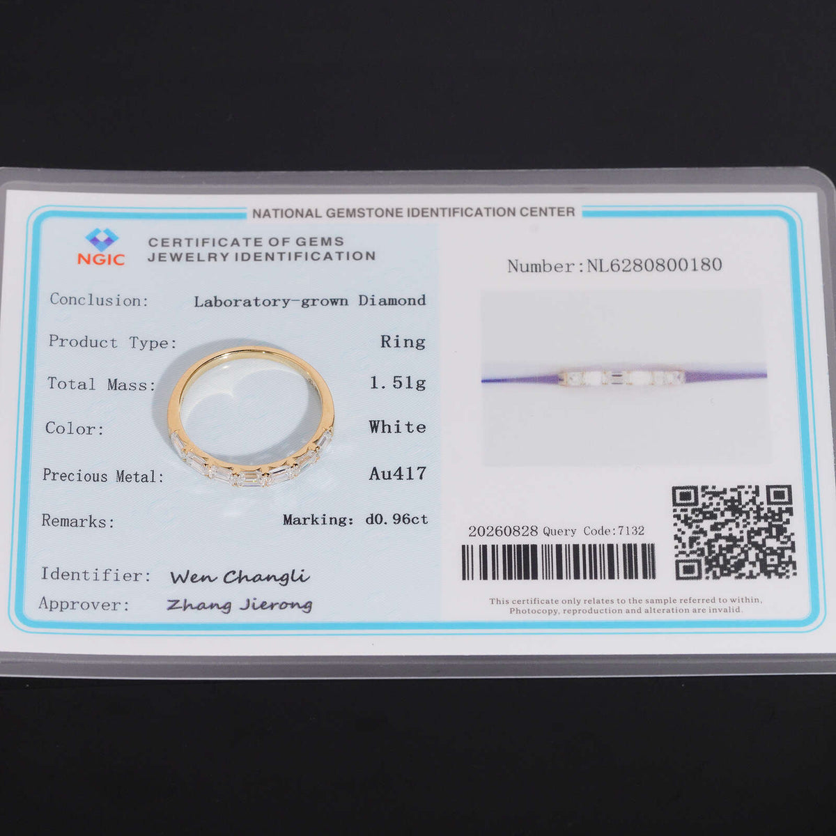10K Yellow Gold Emerald Cut Lab Grown Diamond Eternity Ring Band