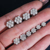 VVS Lab Grown Diamond Cluster Stud Earrings For Unisex