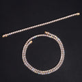 10K Real Yellow Gold VVS Moissanite Diamond Tennis Chain Bracelet 4MM