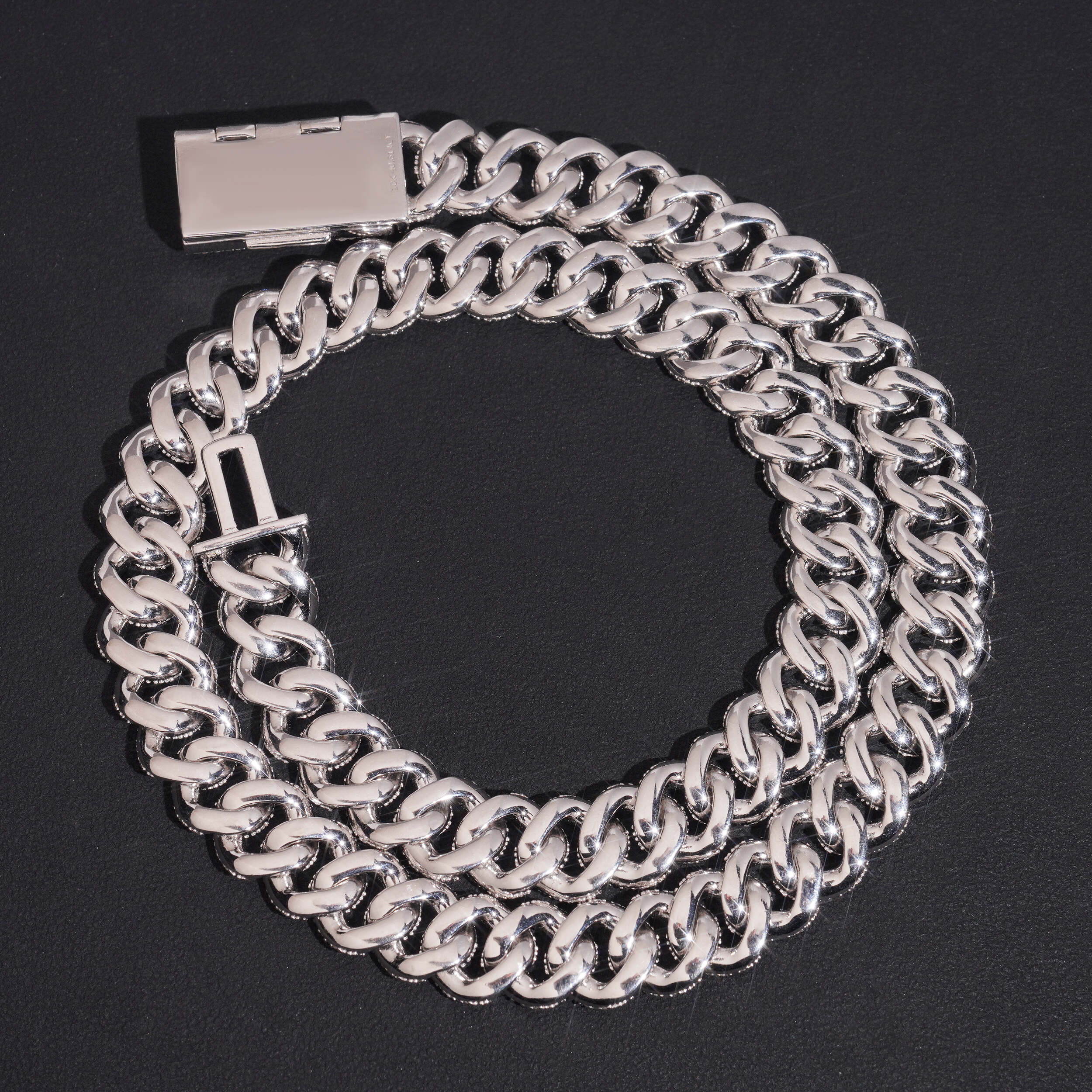 Silver 925 IGI Lab Diamond Cuban Link Chain 13MM