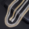 10mm Iced Out Moissanite Miami Cuban Link Chain 14K Gold