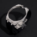 Stainless Steel 316L Moissanite Diamond Case Strap For Royal Pop Watch