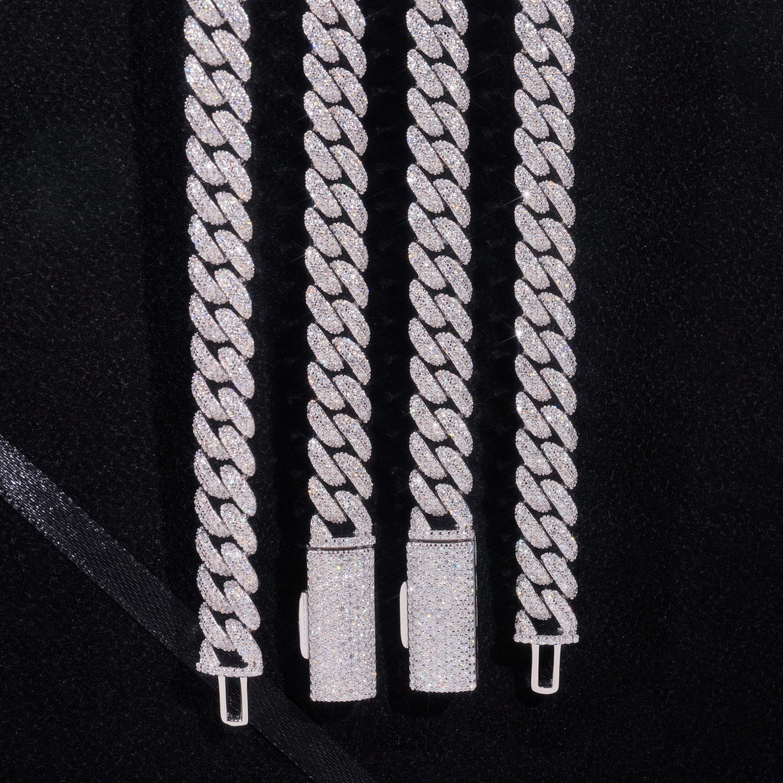 Miami Cuban Link 10MM Lab Grown Diamond 925 Silver