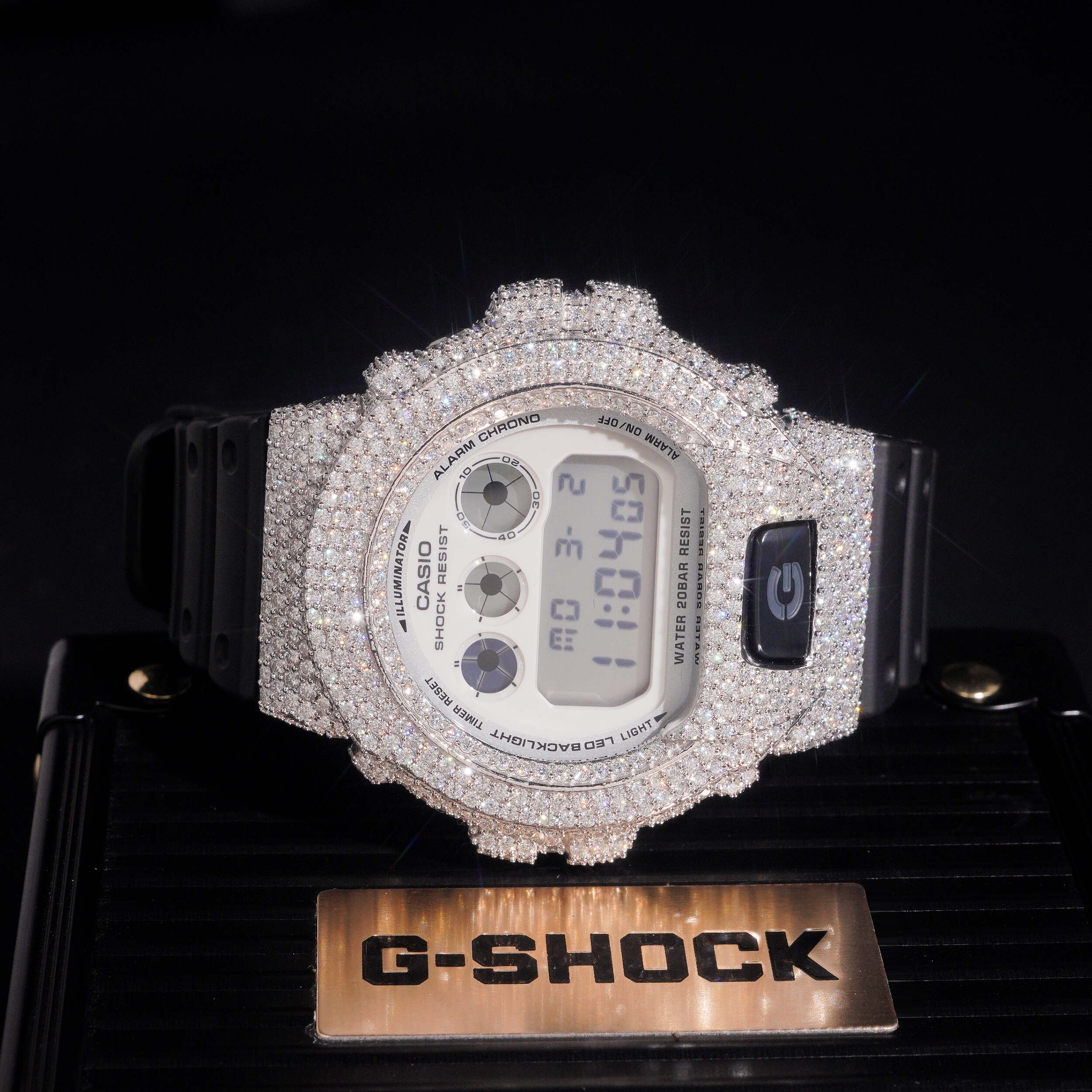 Fully Iced Moissanite Diamond DW6900 Watch G Shock