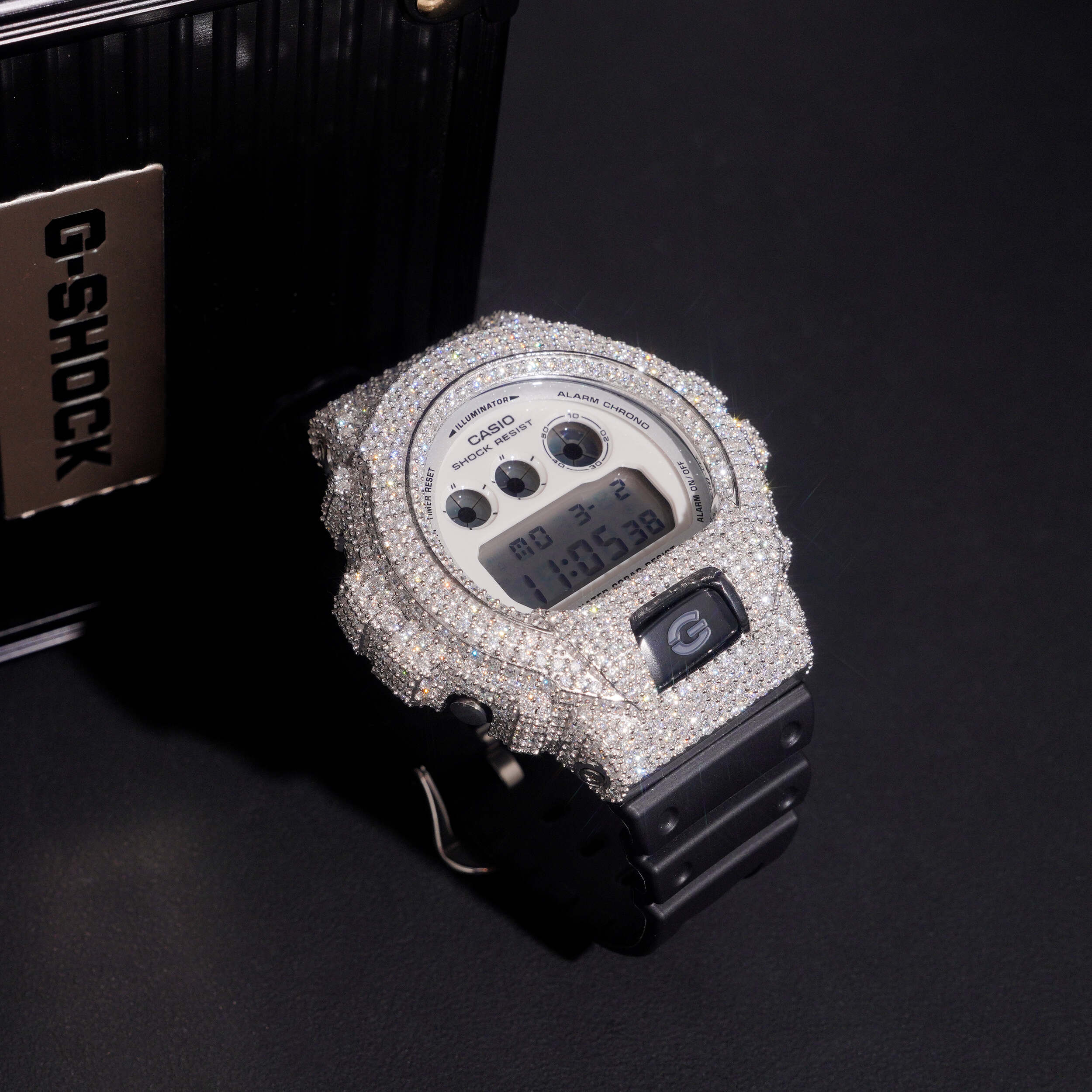 Fully Iced Moissanite Diamond DW6900 Watch G Shock