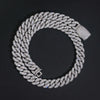 16MM Single One Row Moissanite Diamond Cuban Chain Curve Lock