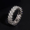 Double Row Moissanite Eternity Ring For Men