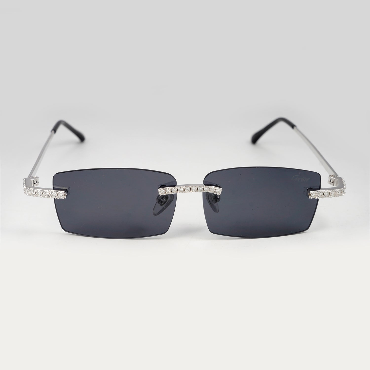 Moissanite Diamond Prong Sunglasses 14K Gold