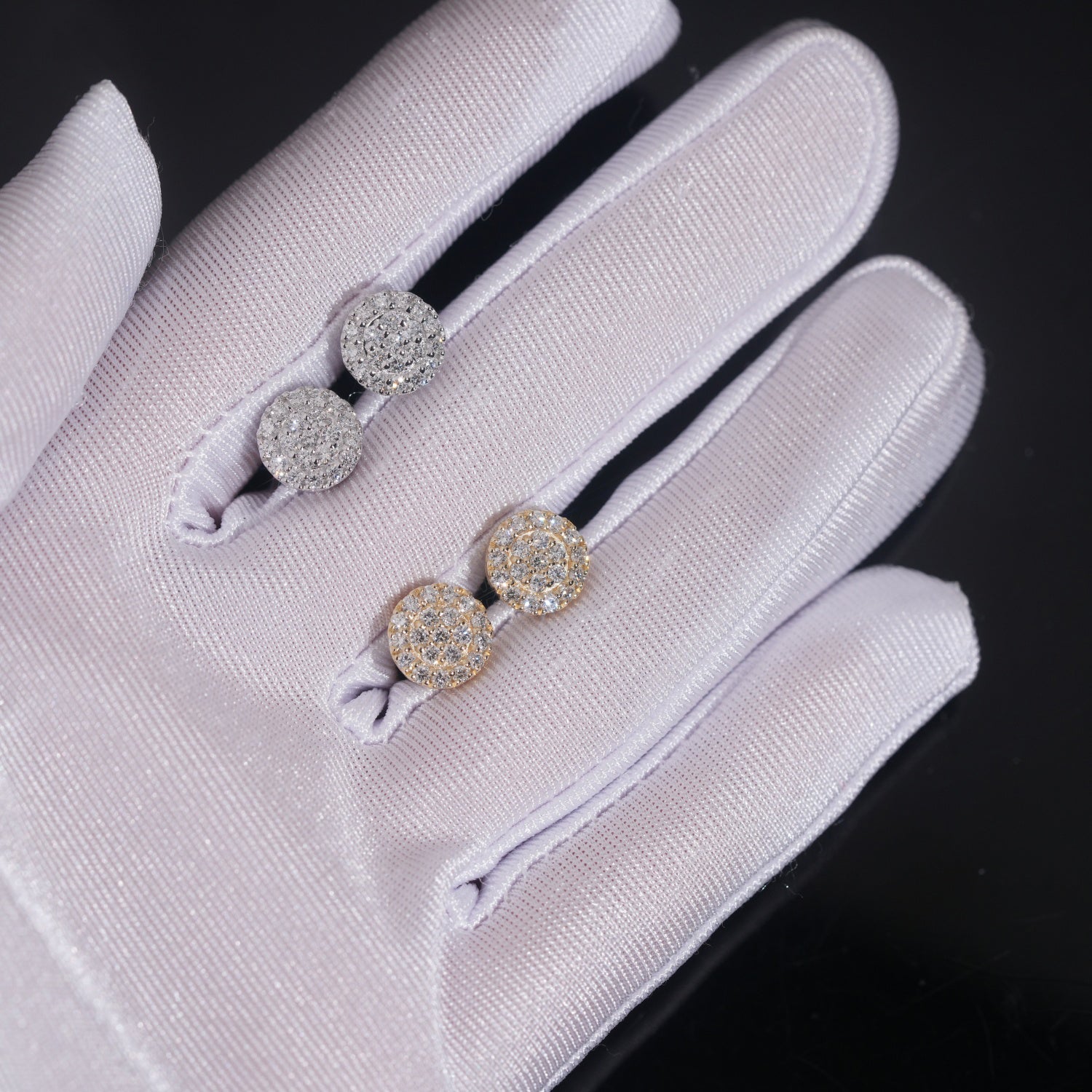 Men Earrings Iced Out VVS Lab Grown Diamond Jewelry