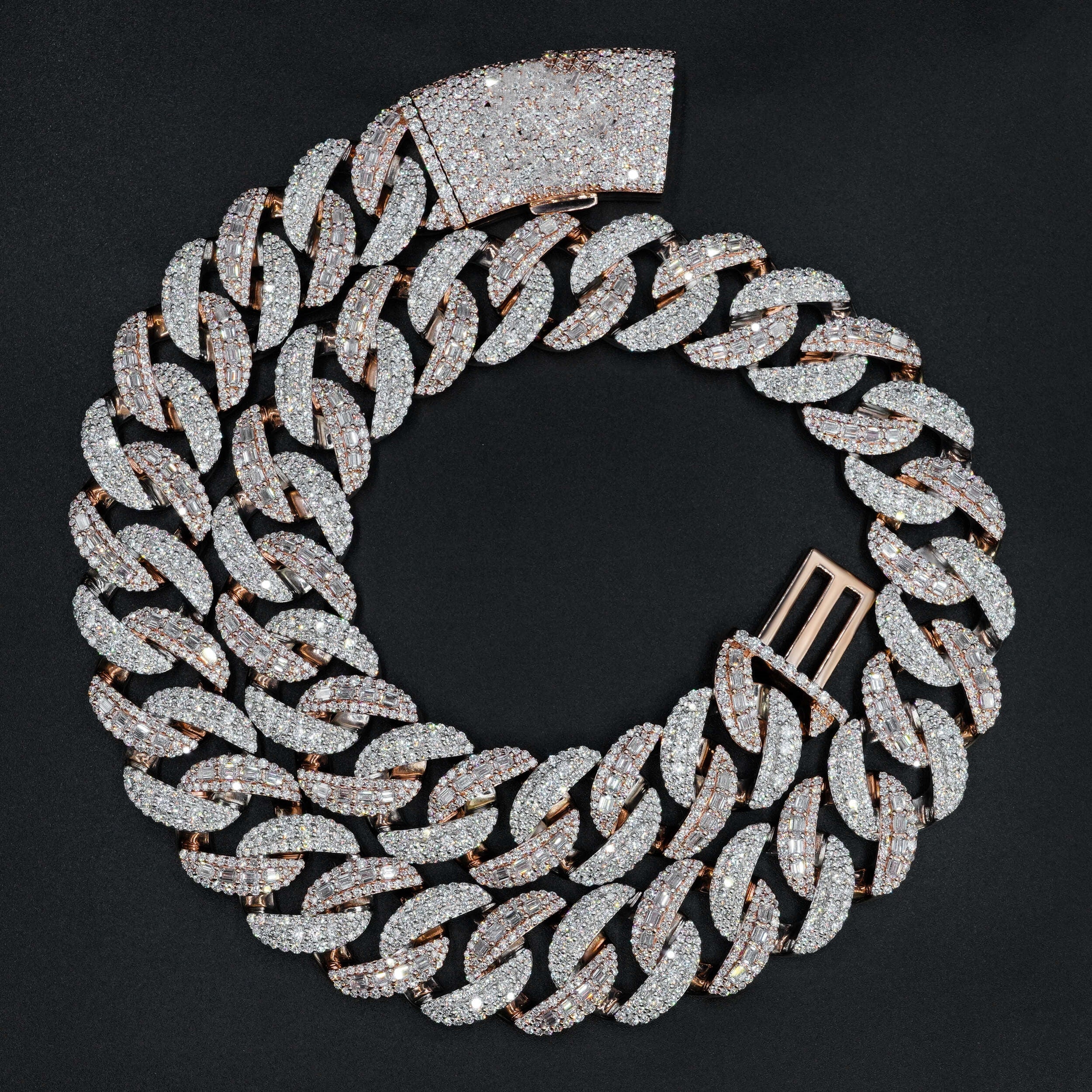 20mm Moissanite Miami Cuban Link Chain 10K Gold