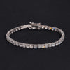 10K White Gold VVS Lab Grown Diamond Tennis Bracelet 3MM