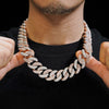 20mm Moissanite Miami Cuban Link Chain 10K Gold