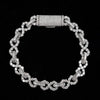 8MM VVS Lab Grown Diamond Infinity Link Bracelet