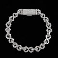 8MM VVS Lab Grown Diamond Infinity Link Bracelet