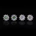 Iced Out VVS Moissanite Stud Earrings 925 Sterling Silver For Men