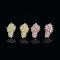 Men Hip Hop Jewelry Earrings Nugget Style VVS Moissanite