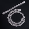 Sterling Silver 925 16MM Fully Iced VVS Moissanite LInk Hip Hop Chain Jewelry For Men Chrome Heart Style