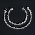 Pear Cut VVS Moissanite Tennis Bracelet 925 Silver