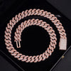 13MM Rose Gold Raised Stone Cuban VVS Moissanite