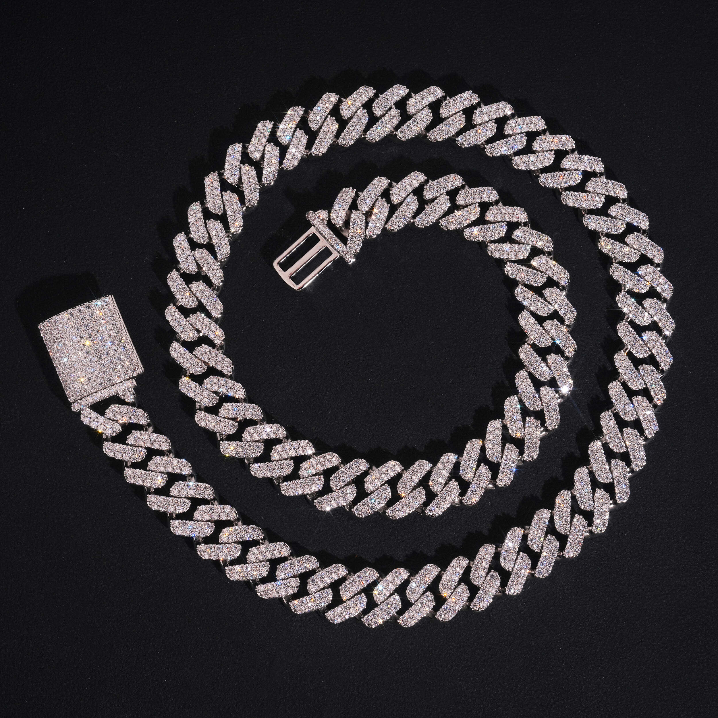 VVS CZ 13MM Cuban Link Chain Necklace
