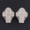 925 Sterling Silver Men Hip Hop Jewelry VVS Moissanite Iced Out Cross Ring
