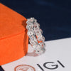 925 Sterling Silver Lab Grown Diamond 5MM Eternity Ring Band
