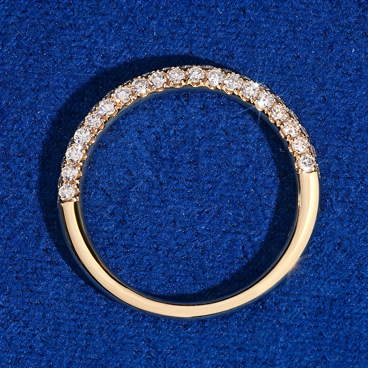 10k Yellow Gold Lab Grown Diamond Eternity Ring Band 1.73G Women