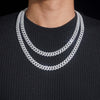 10mm Iced Out Moissanite Miami Cuban Link Chain 14K Gold