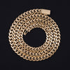 8MM Plain Cuban Link Chain 14K Yellow Gold