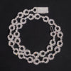 12MM Infinity Chain Necklace 925 Silver Moissanite Diamond