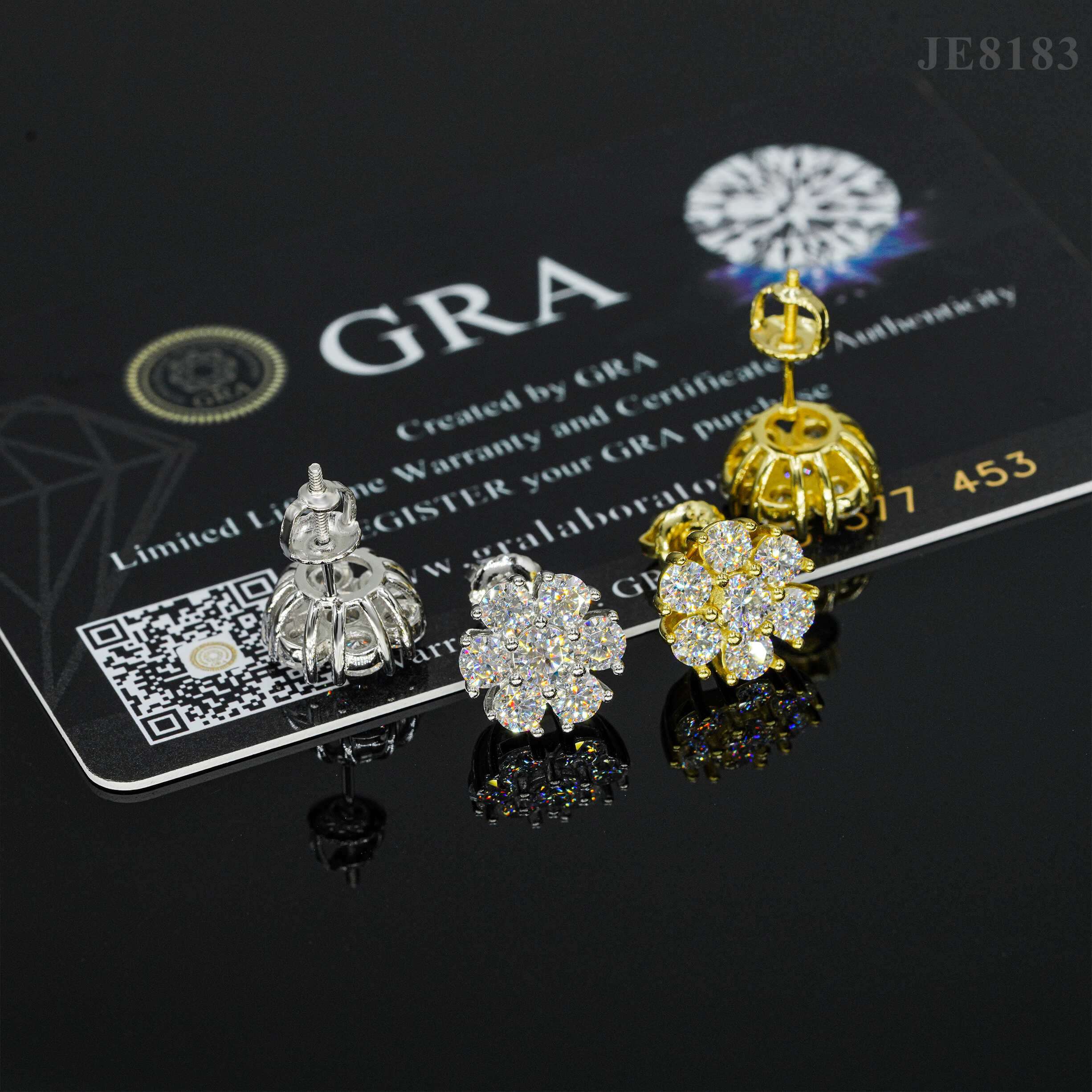 Solid Silver 12MM VVS Moissanite Studs Cluster For Men Pass Diamond Tester