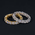 Classic Design VVS Moissanite Diamond 4MM Eternity Ring For Men Sterling Silver 925