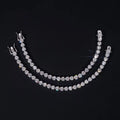 5MM Heart Cut Moissanite Diamond Tennis Bracelet Sterling Silver 925