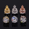 New Arrival Custom Made Rose Gold Plated Over 925 Silver Men 13MM Moissanite Studs Screw Back