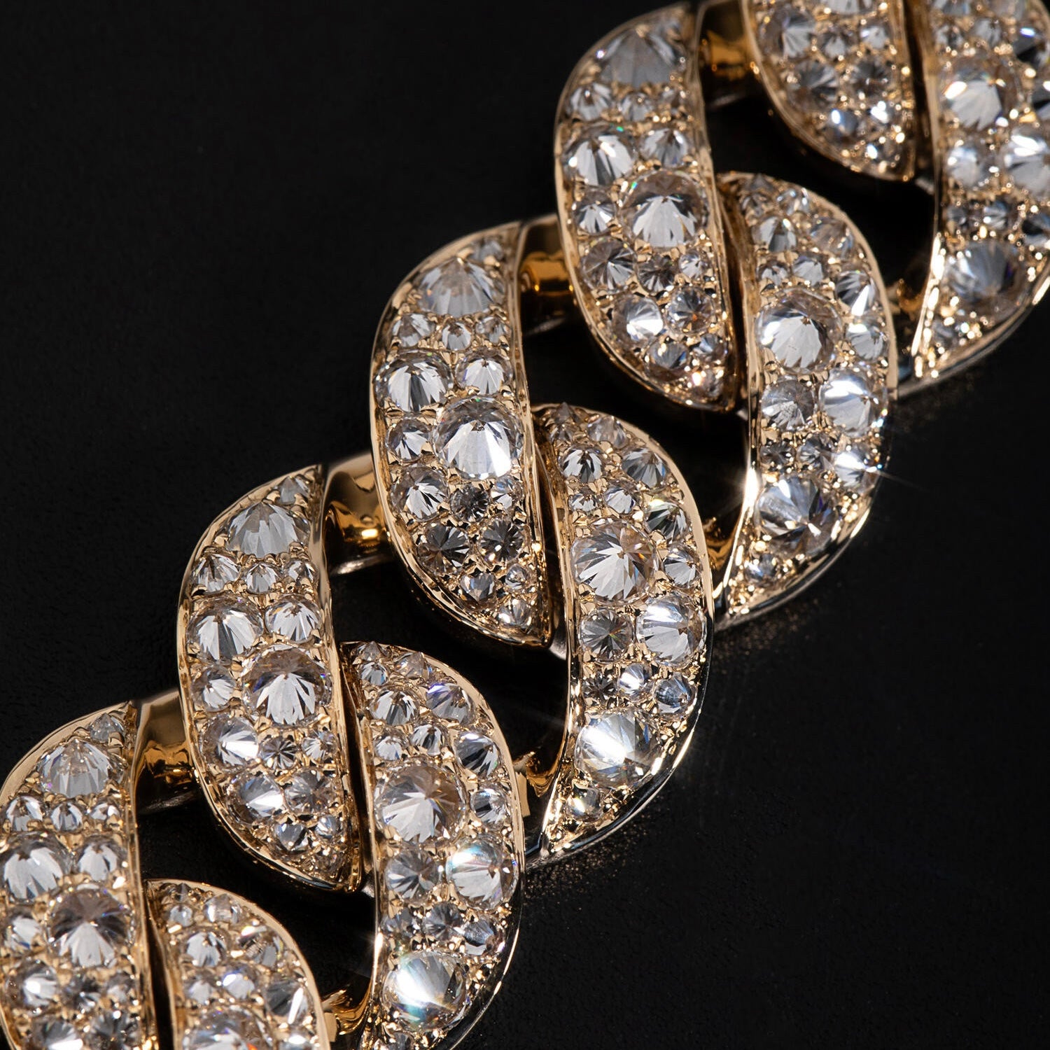 15MM Upside Down Mosaic Inverted Setting Cuban Lab Diamond