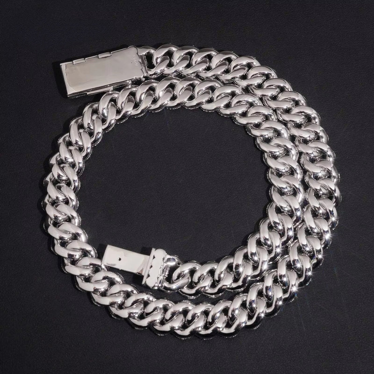 16MM Miami Cuban Link Chain Neckalce Moissanite Diamond