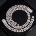 15MM Fancy Cut Bezel Setting Moissanite Diamond Chain