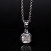 1CT Cushion Cut Women Moissanite Diamond Necklace
