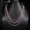 925 Sterling Silver VVS Lab Grown Diamond Tennis Chain 2MM
