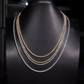 925 Sterling Silver VVS Lab Grown Diamond Tennis Chain 2MM