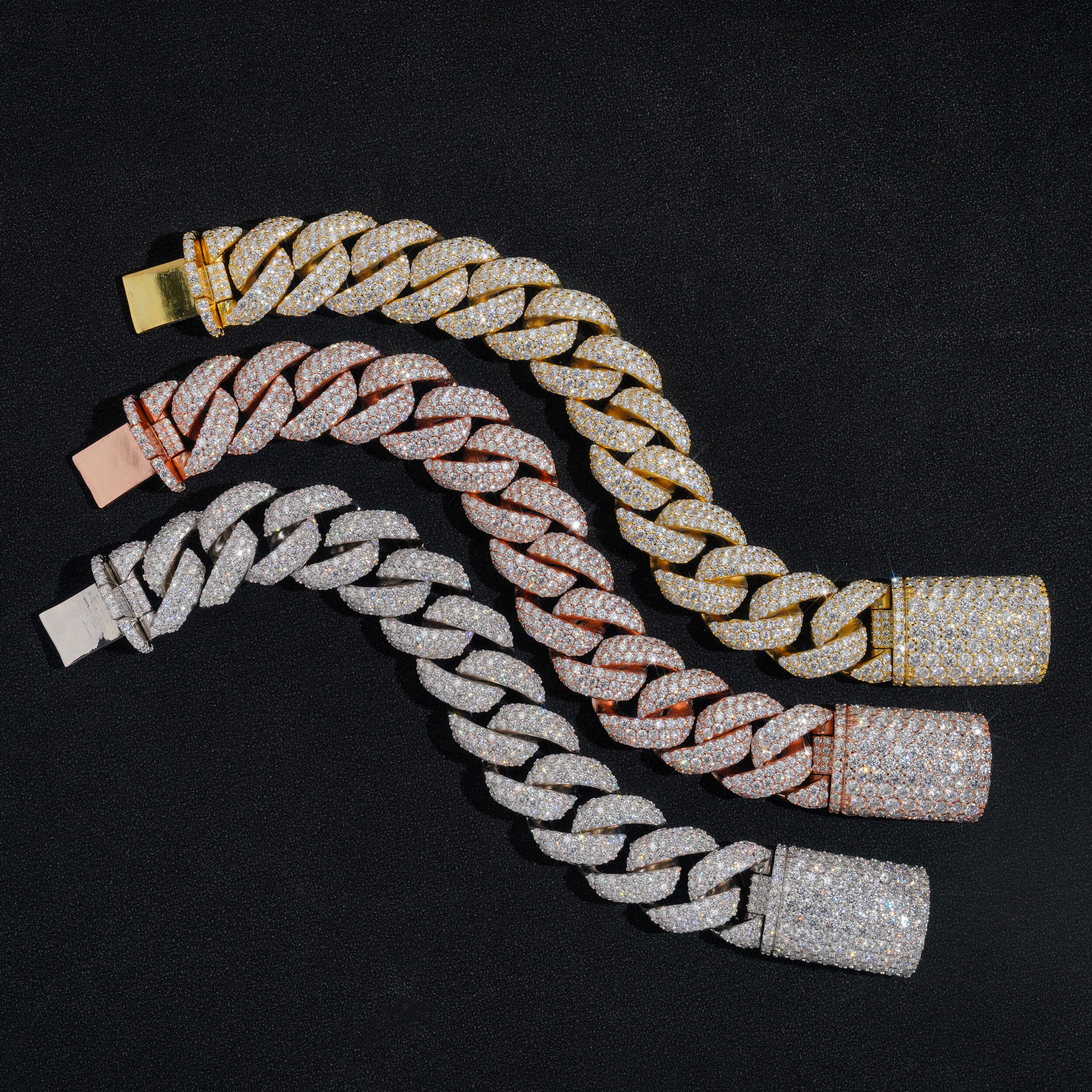 20MM Moissanite Iced Cuban Bracelet