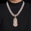 Rose Gold Moissanite Diamond Virgin Maria Pendant