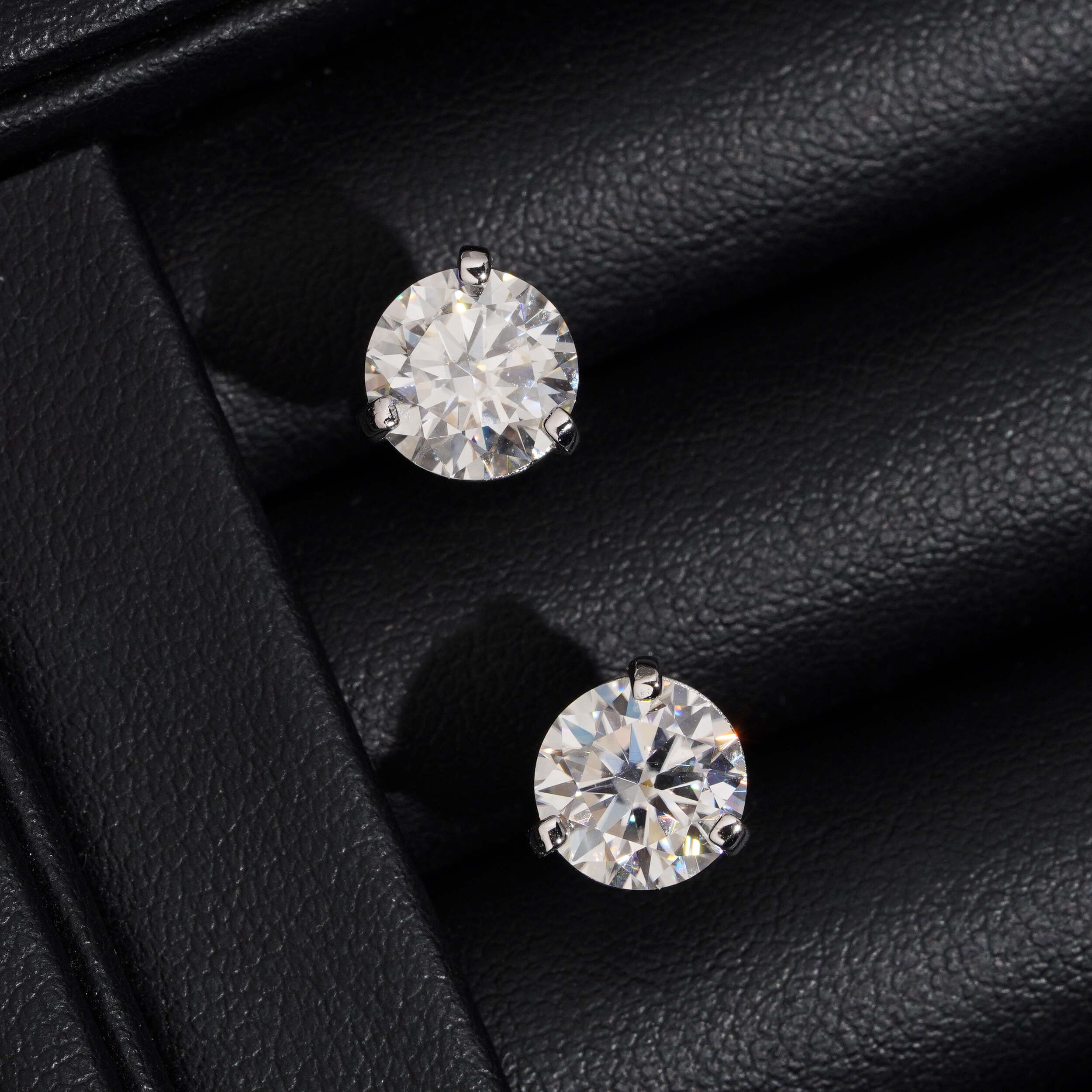 5Ct Per Stone Martini Setting Solitaire Stud Earrings