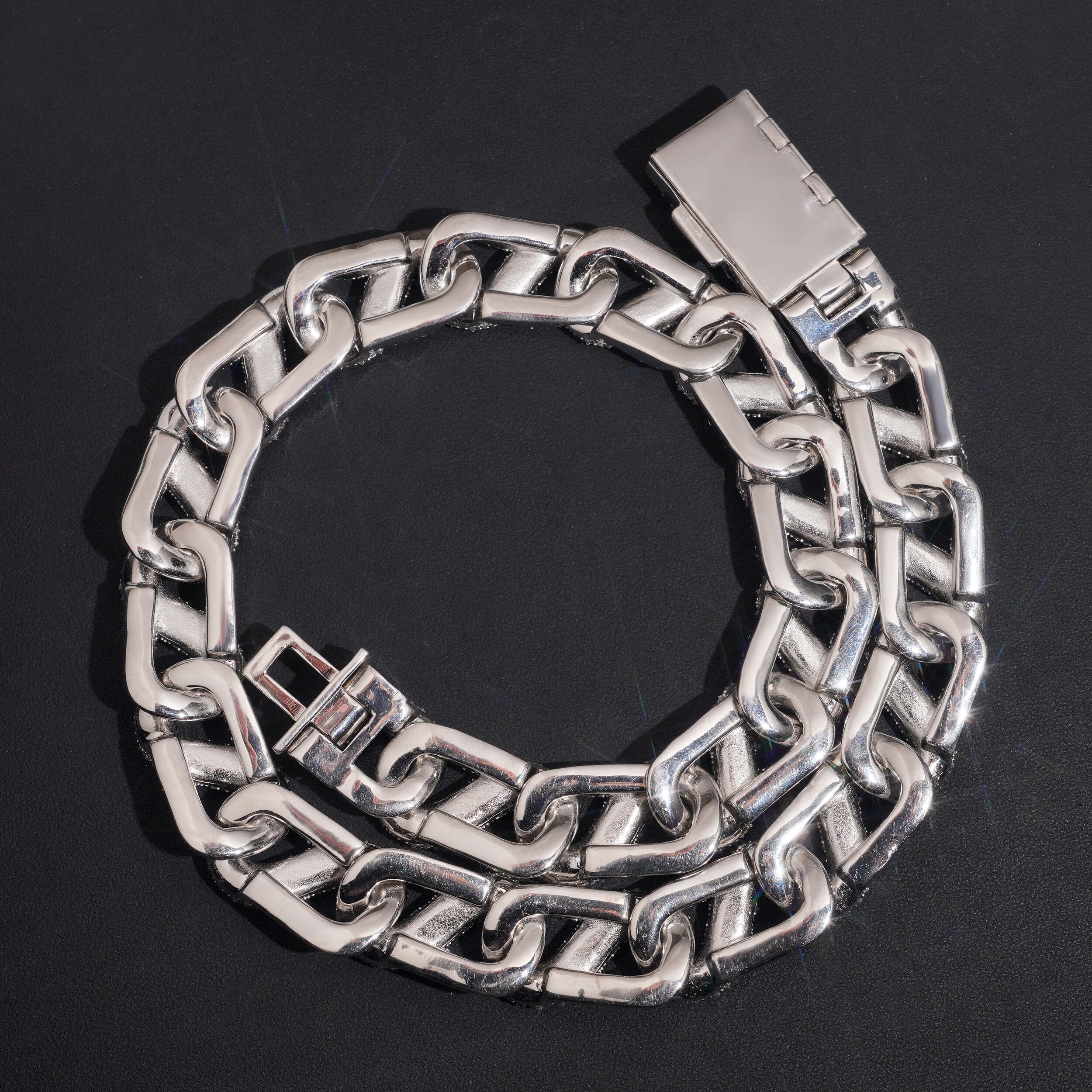 20MM Moisaic Upside Down Setting Infinity Chain